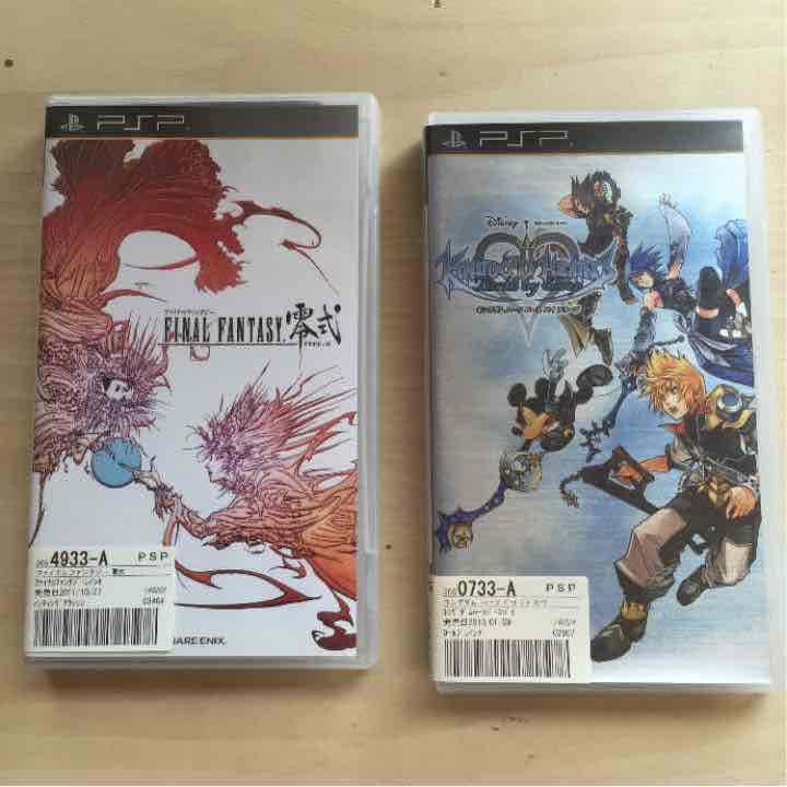 PSP本体とソフト（FINALFANTASY/KINGDOMHEARTS）