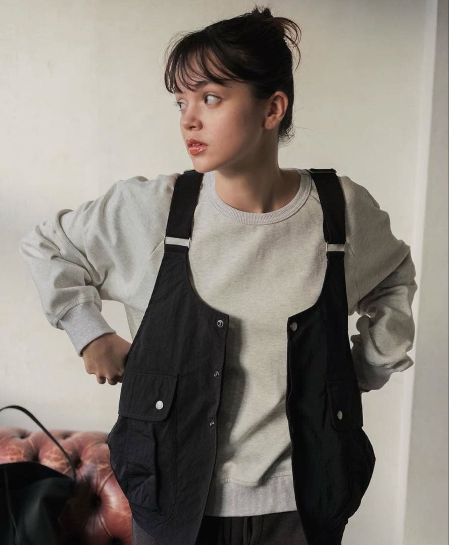 【タグ付き新品未使用】FASHIRU フィッシングナイロンベスト　ブラック