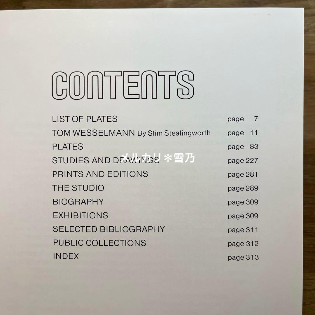 WESSELMANN トム・ウェッセルマン 作品集【アート・洋書】