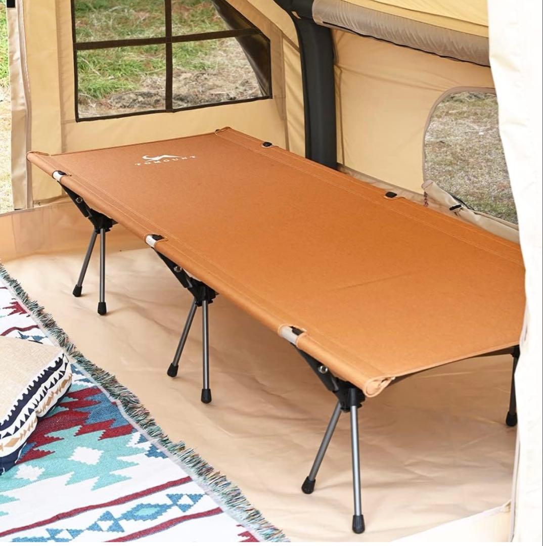 TOMOUNTアウトドアベッド キャンプコット2WAY軽量野外用自宅用 会社用