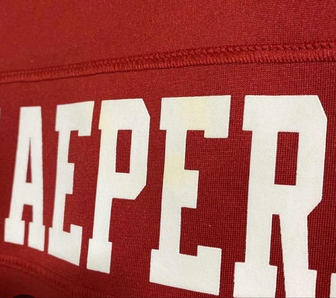 訳有ほぼ未使用 説明必読 NFL 49ERSキャパニック ジャージ ミニヘル付