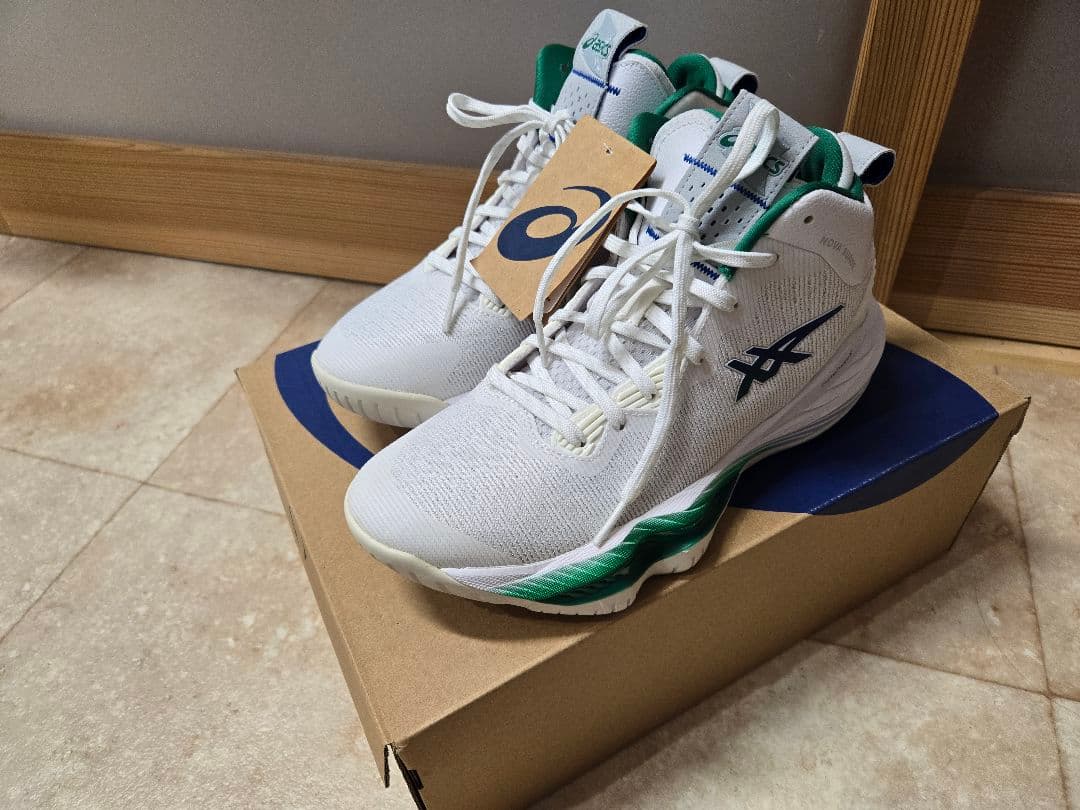 ASICS NOVA SURGE 2 26.0cm ホワイト/グリーン