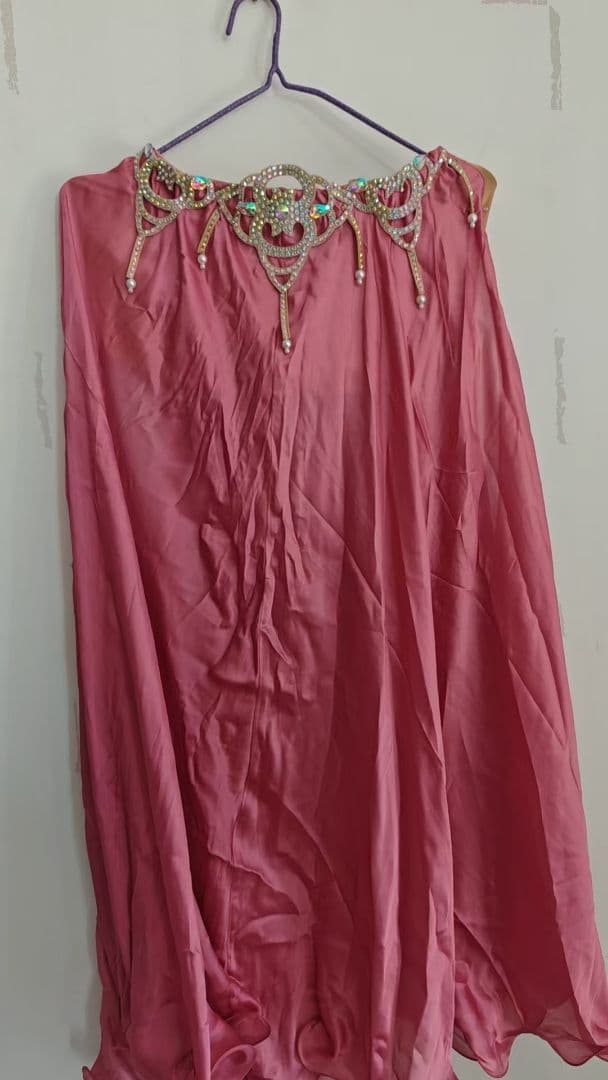 ベリーダンス オリエンタル衣装 ピンク ブラ スカート オーダーメイド