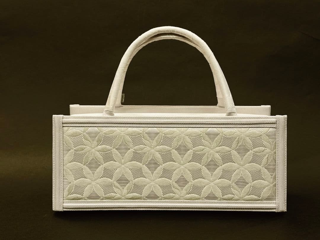 衿秀　正絹　利休バッグ　箱型バッグ　かぶせバッグ　フォーマルバッグ　七宝柄