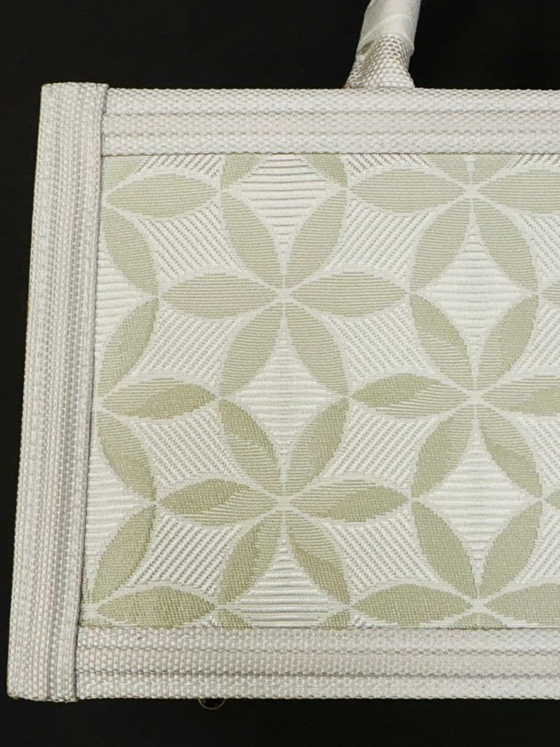 衿秀　正絹　利休バッグ　箱型バッグ　かぶせバッグ　フォーマルバッグ　七宝柄