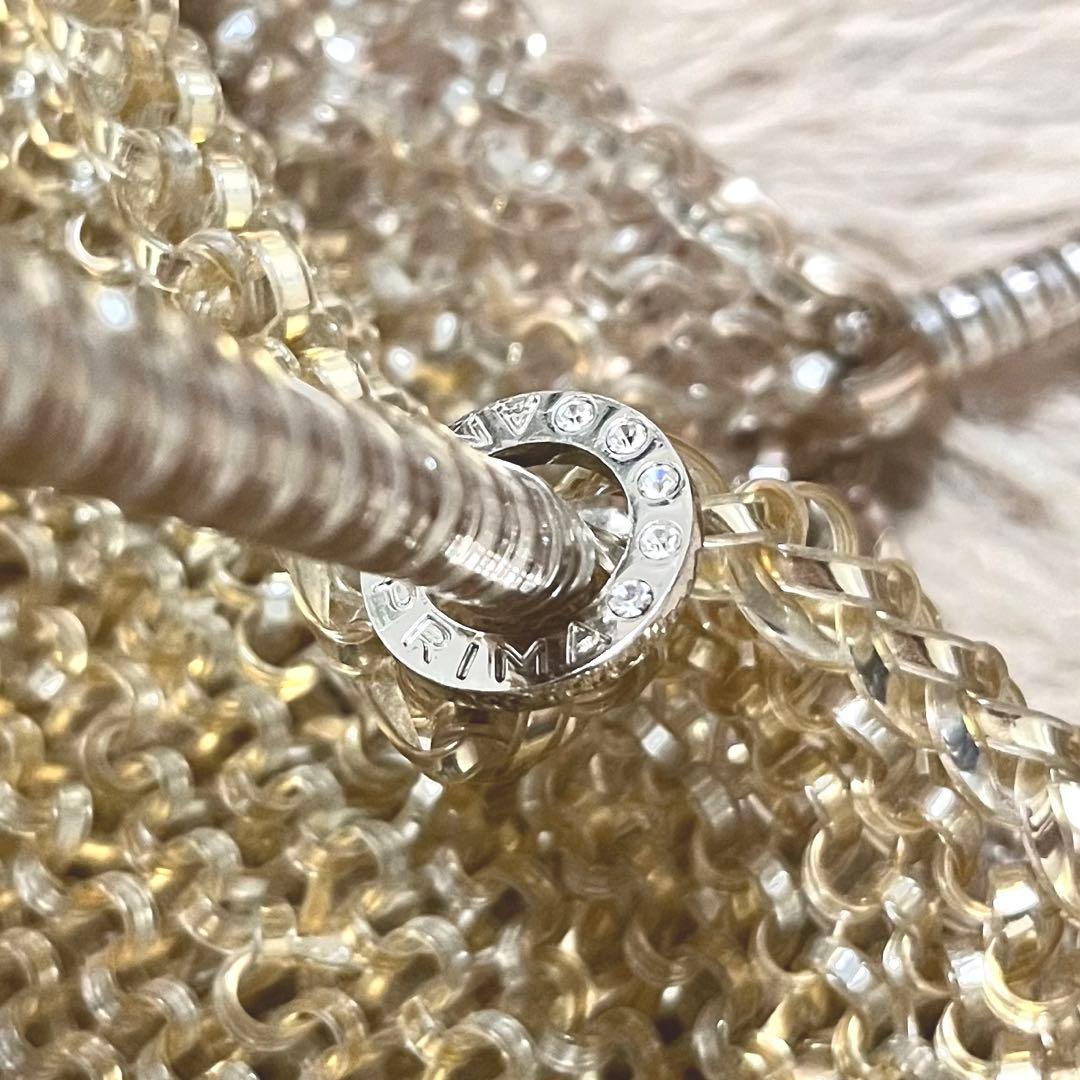 最終価格⭐️アンテプリマ　ゴールド メッシュ パーティーバッグ　ラージ