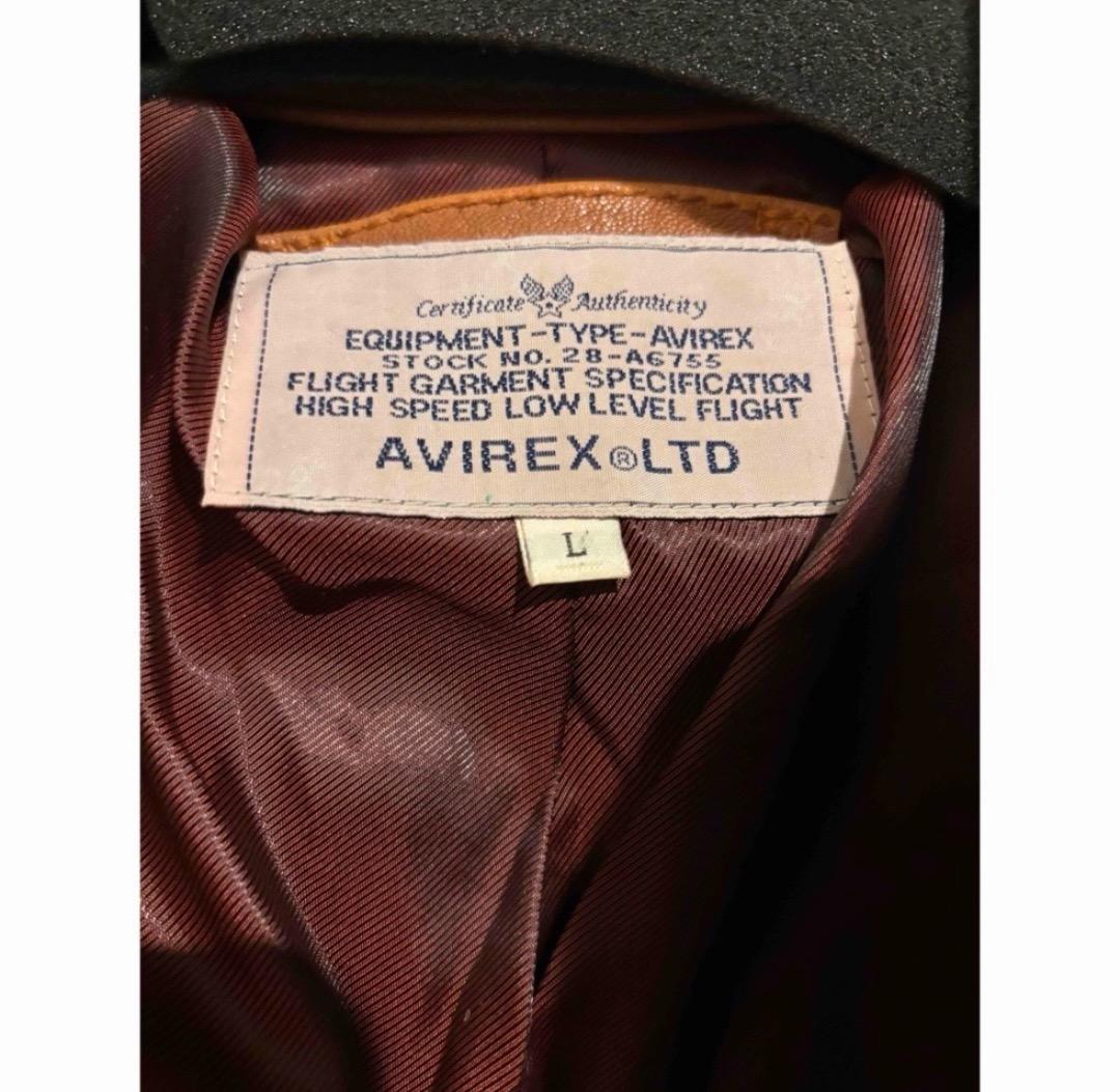 AVIREX アヴィレックス レザージャケット ブルゾンLサイズ