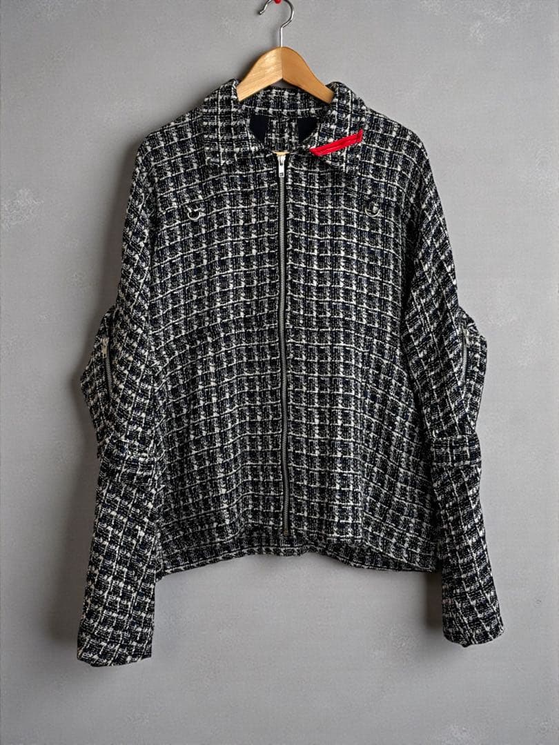 【PHINGERIN／フィンガリン】ツイードチェック柄ボンテージジャケット