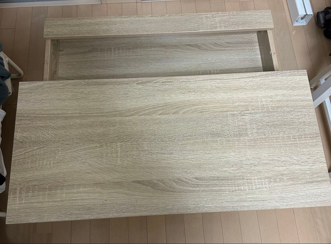 kagu350 Fika 昇降式センターテーブル 80cm ナチュラル