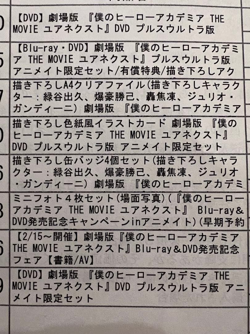 【DVD】完全未開封 特典あり僕のヒーローアカデミア ユアネクスト