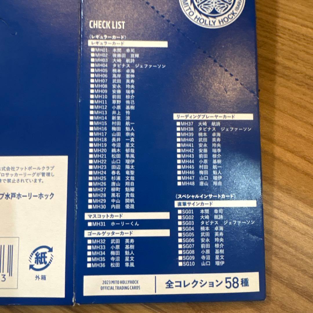 水戸ホーリーホック　2024年公式トレーディングカードセット