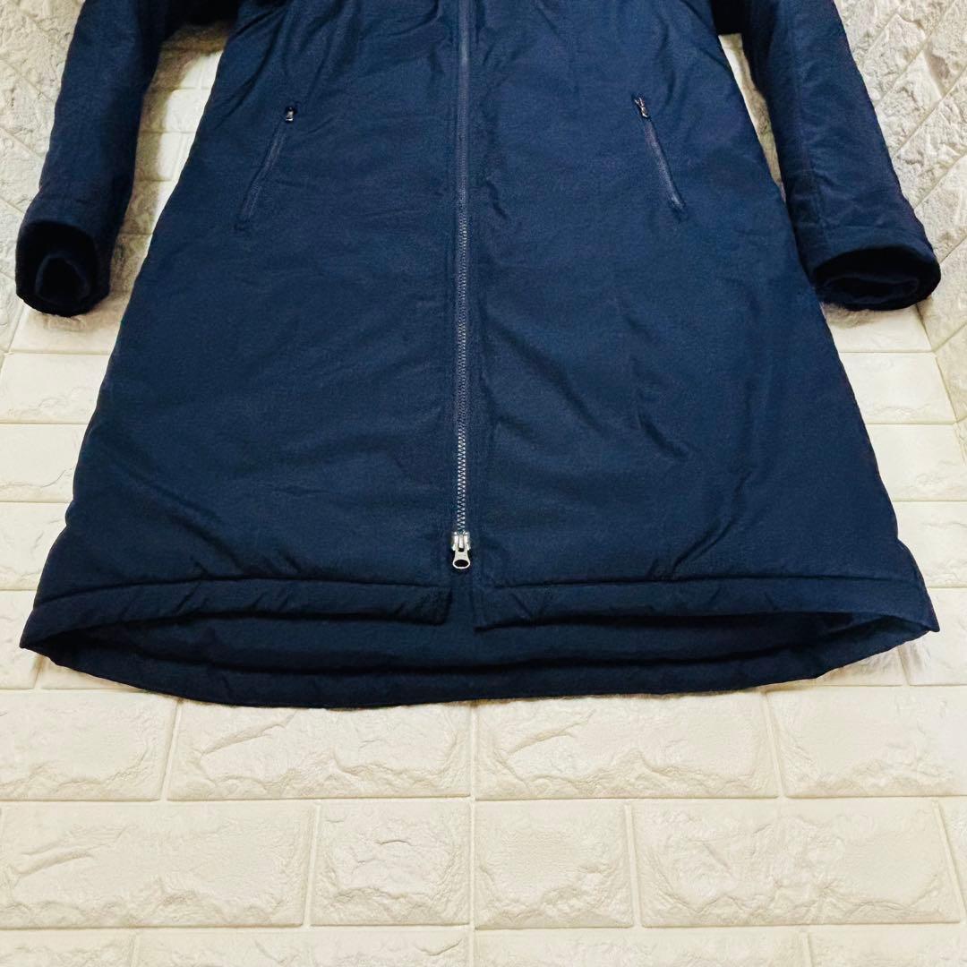 超美品❤️アンダーアーマー ベンチコート ネイビー L相当 フード付 二重袖