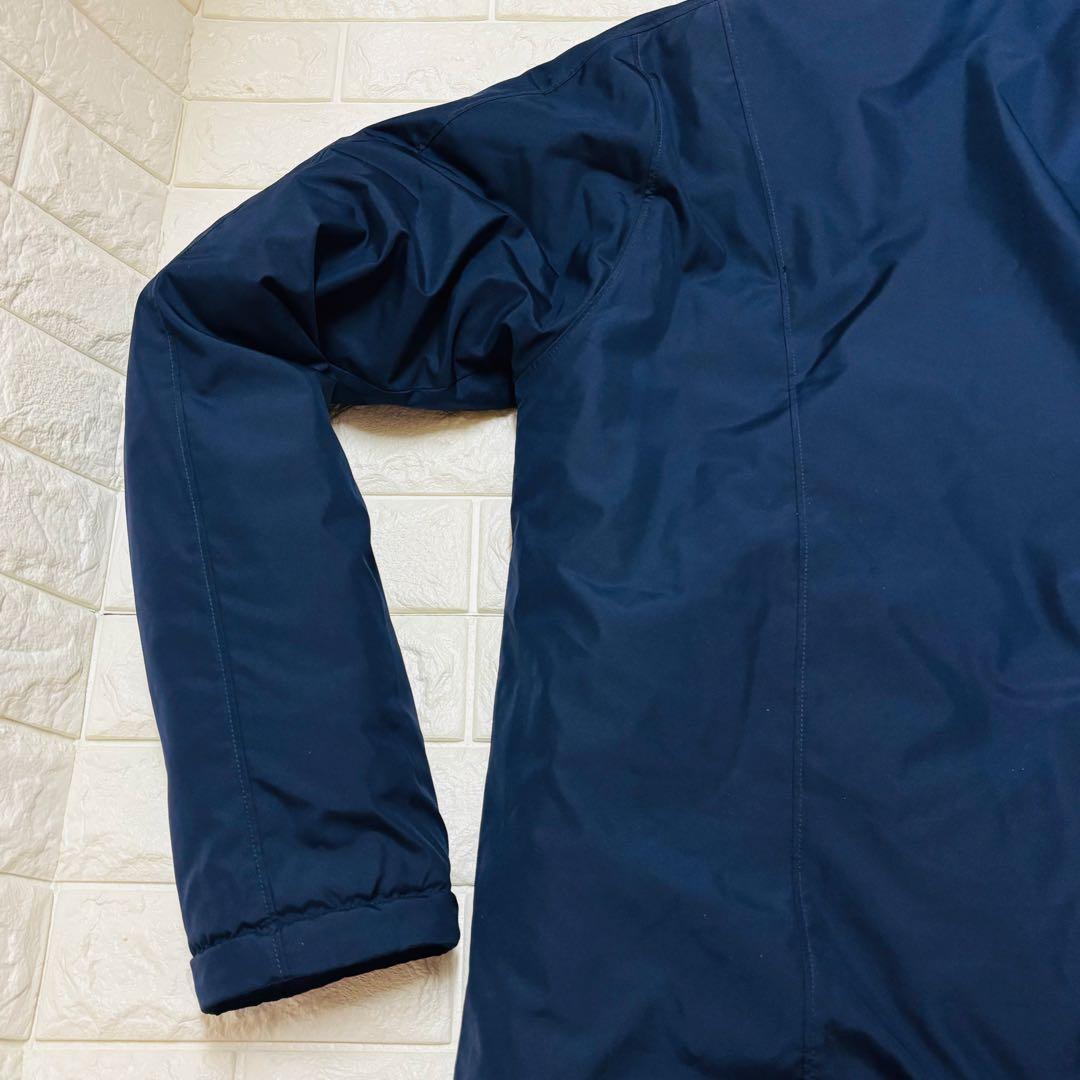 超美品❤️アンダーアーマー ベンチコート ネイビー L相当 フード付 二重袖
