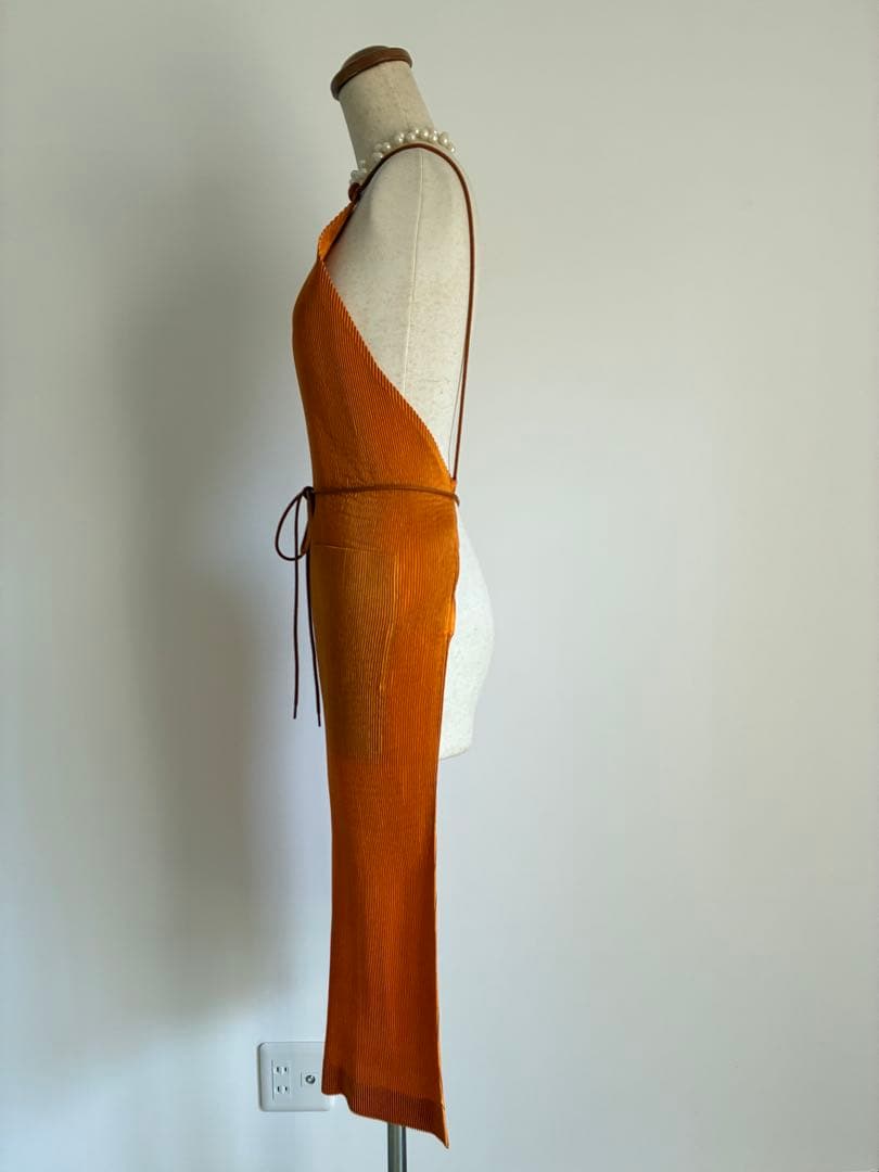 im product アイムプロダクト　プリーツエプロンドレス　イッセイミヤケ