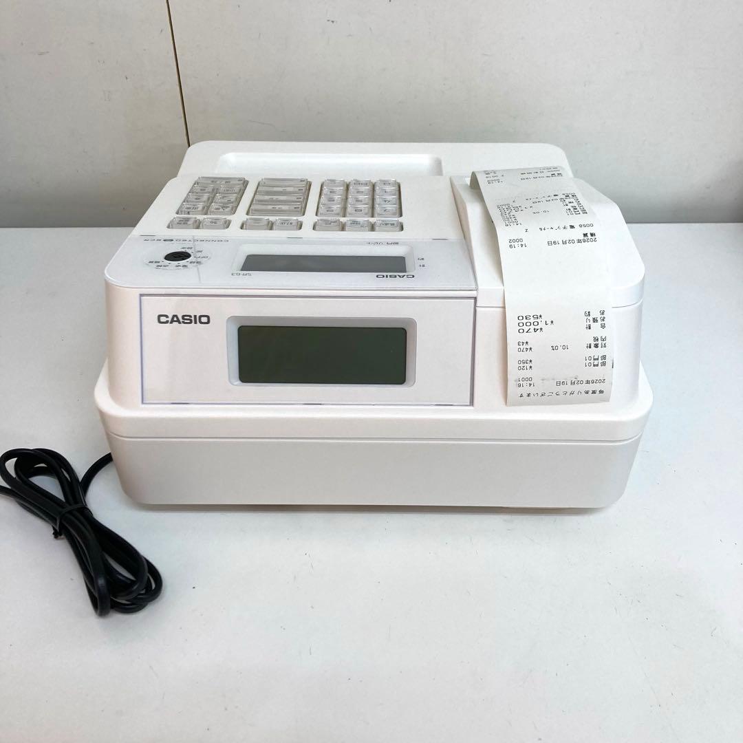 B469- CASIO 電子レジスター SR-G3-EX-WE