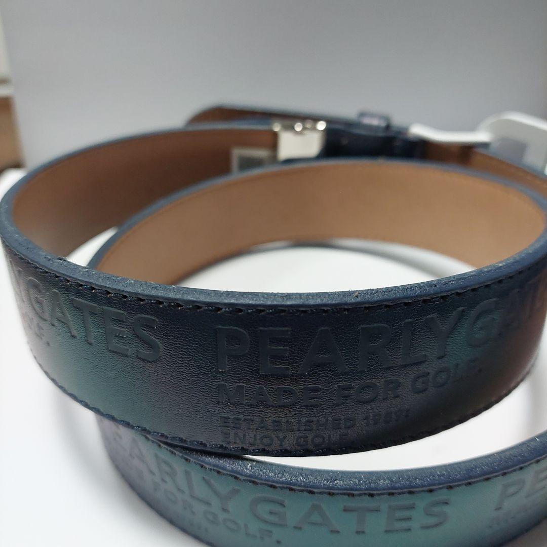 PG メンズ ベルト ネイビー ホワイト2本セットです。