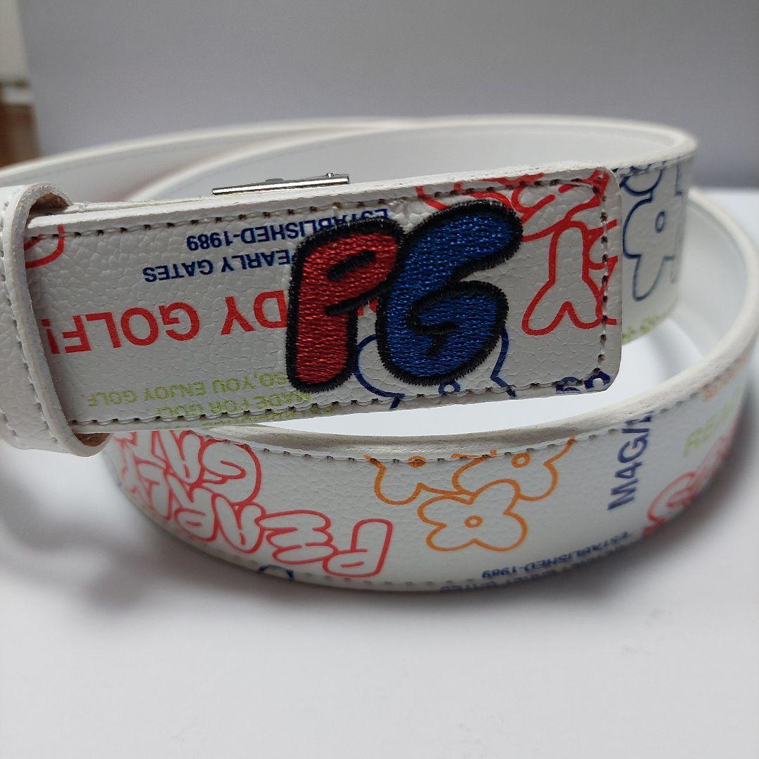 PG メンズ ベルト ネイビー ホワイト2本セットです。