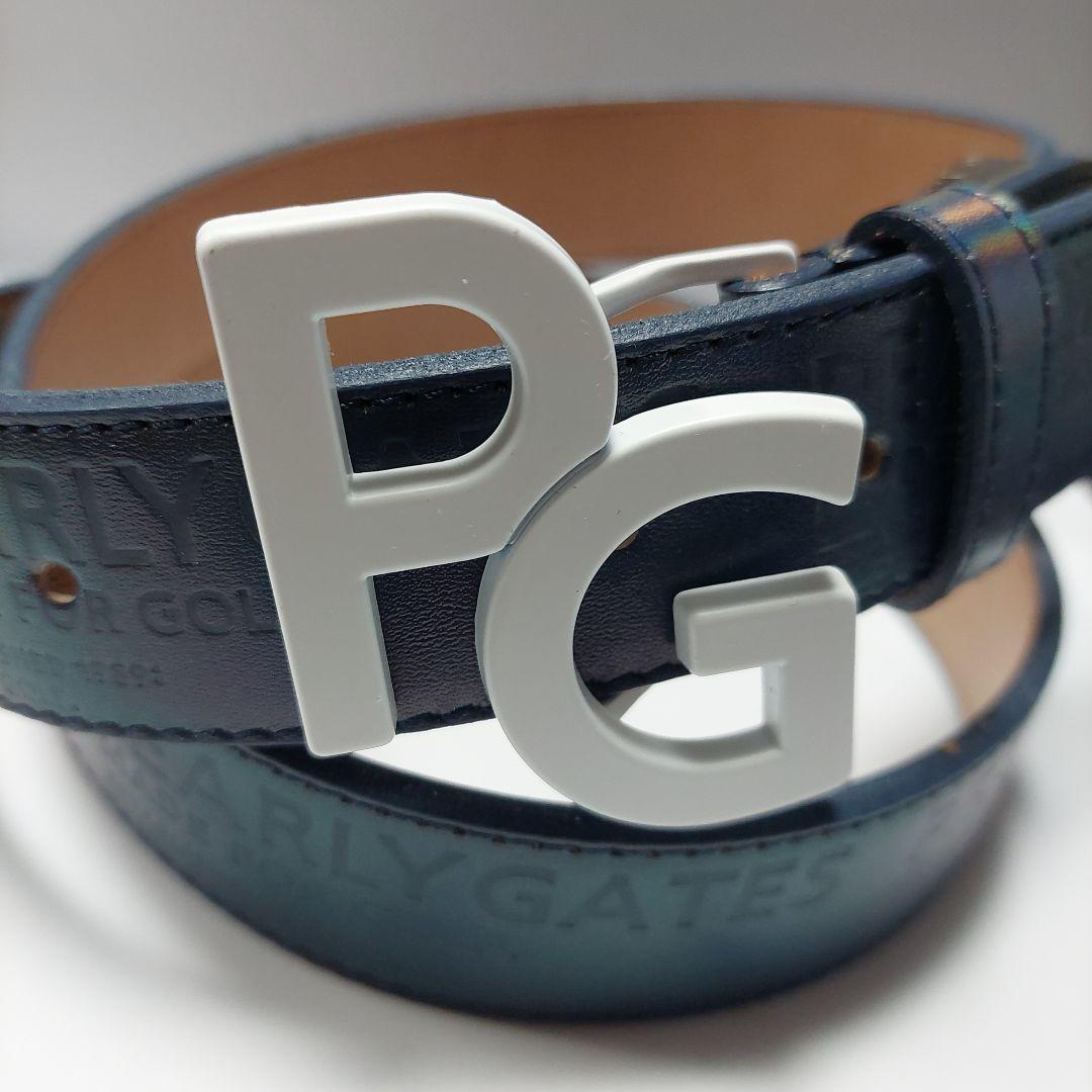 PG メンズ ベルト ネイビー ホワイト2本セットです。