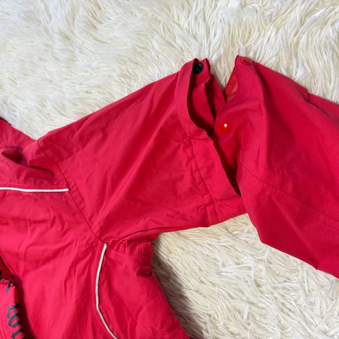 【ダンスウィズドラゴン】美品 レインウェア レッド 上下 Mサイズ メンズ