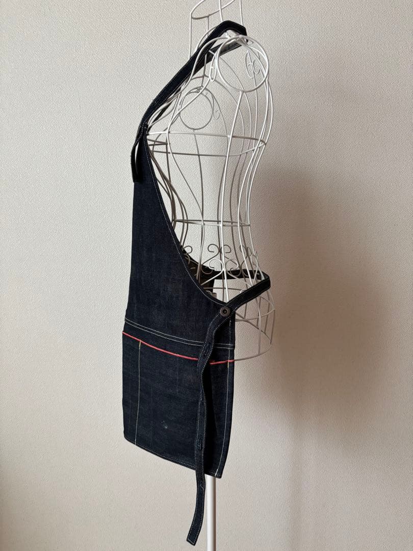 キャピタル KAPITALダークブルー デニムエプロン