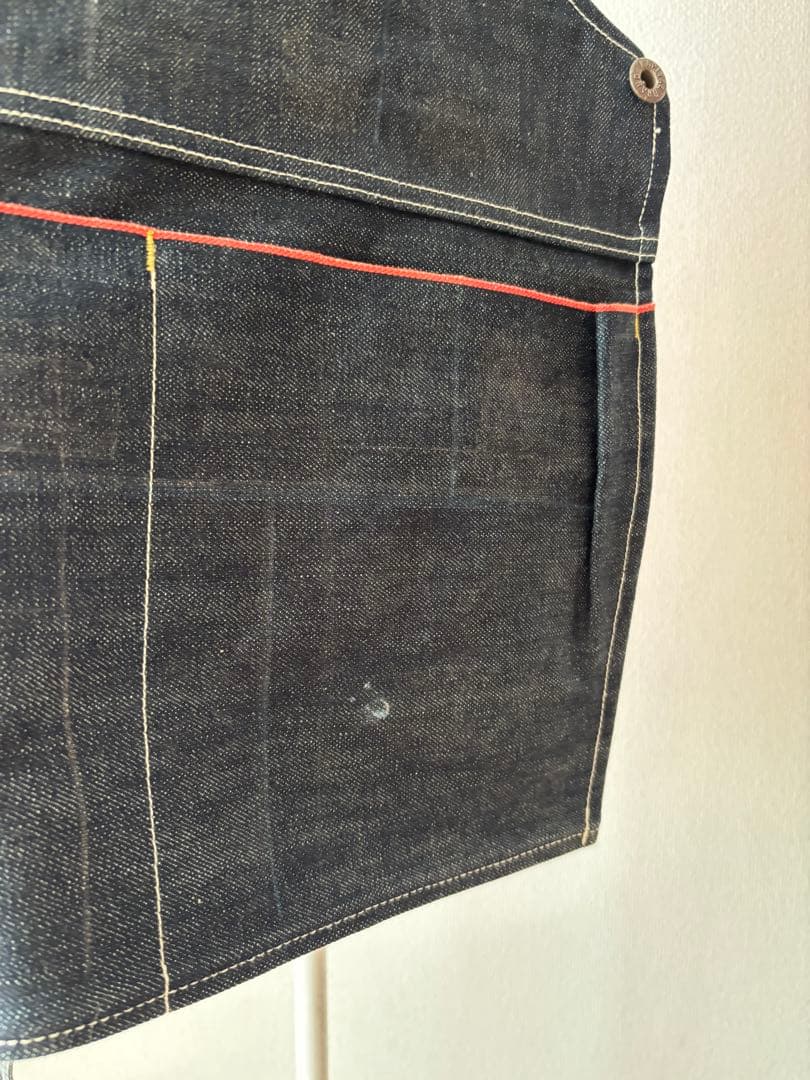 キャピタル KAPITALダークブルー デニムエプロン