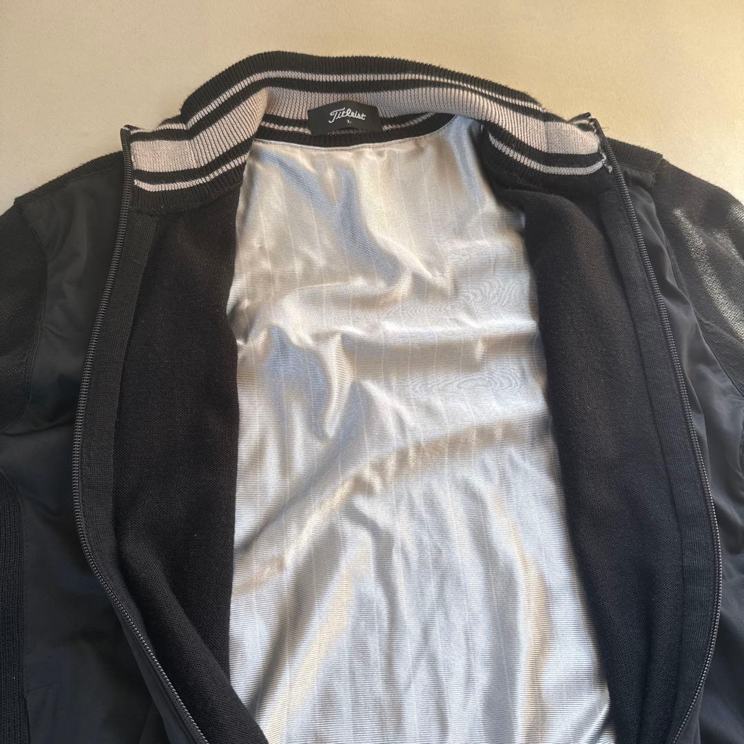 タイトリスト ニット切り替え ジャケット 黒 L