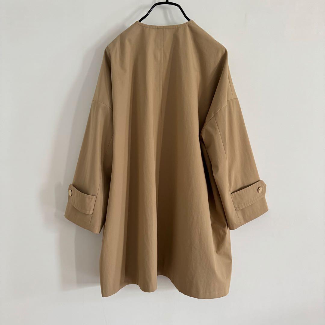 マッキントッシュロンドン　ロズリー　ベージュ38 ノーカラーコート