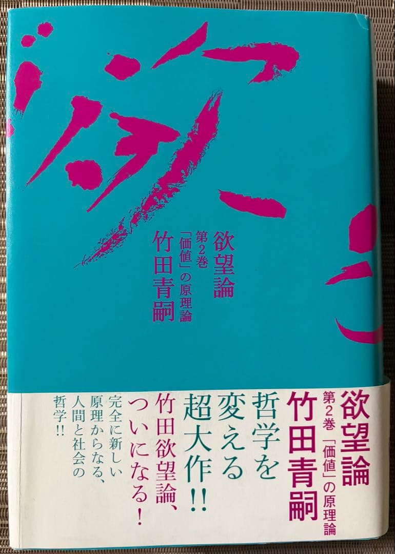 【希少】欲望論 全2巻セット 竹田青嗣 講談社 帯付き 哲学書 名著