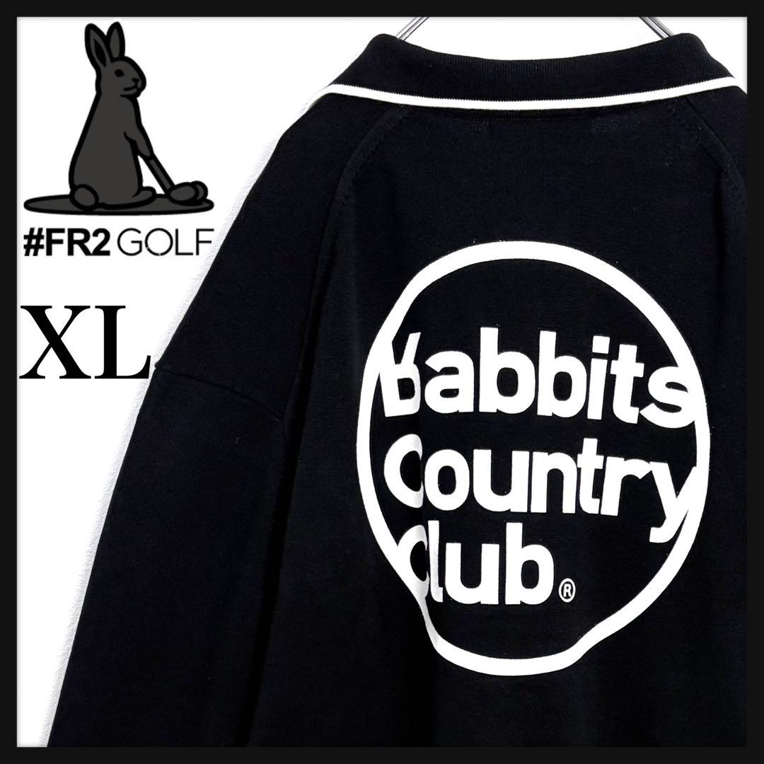 【極美品】FR2 GOLF ゴルフ サークルロゴ 襟付き 長袖ニット XL 即完
