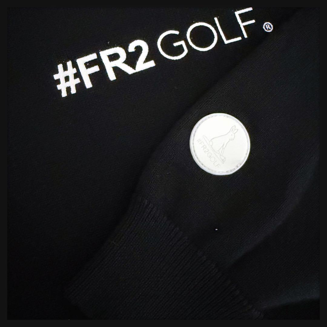 【極美品】FR2 GOLF ゴルフ サークルロゴ 襟付き 長袖ニット XL 即完