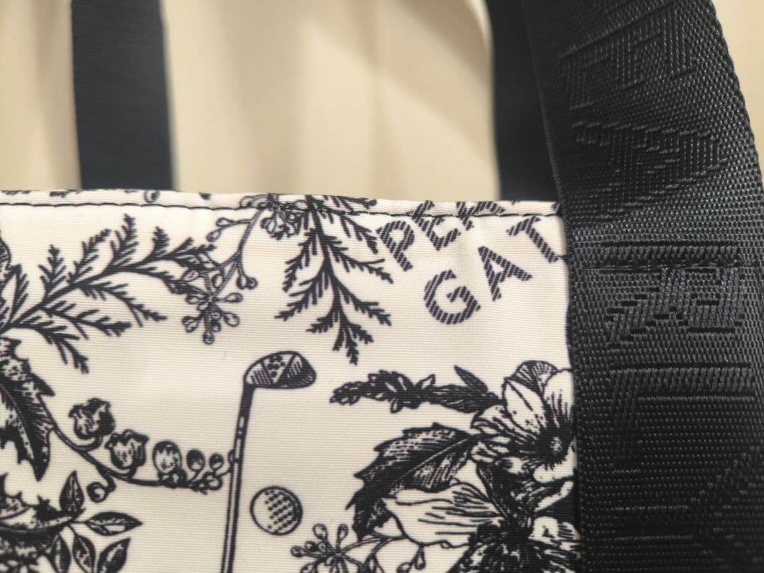 パーリーゲイツ ロッカーバッグ 花柄 ゴルフ 大容量トートバッグ パスケース付