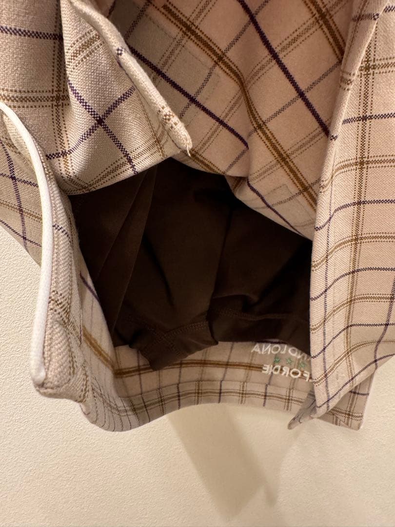 MARK&LONA スカート　美品　S オックスチェック　ゴルフウェアー　タイト