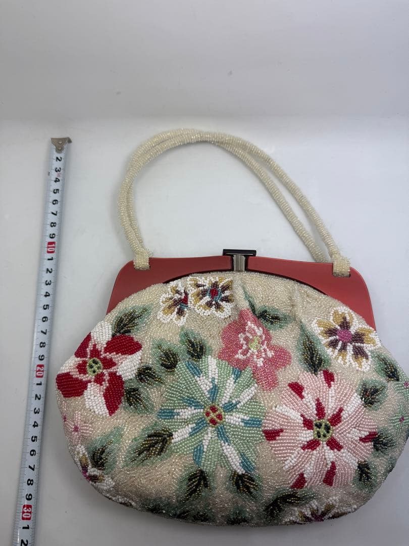 ビーズバッグ　和装　がま口　3点セット