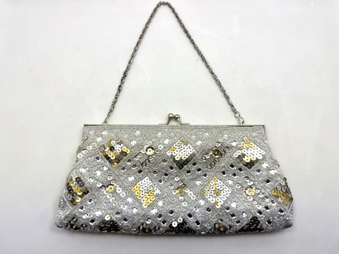 ビーズバッグ　和装　がま口　3点セット