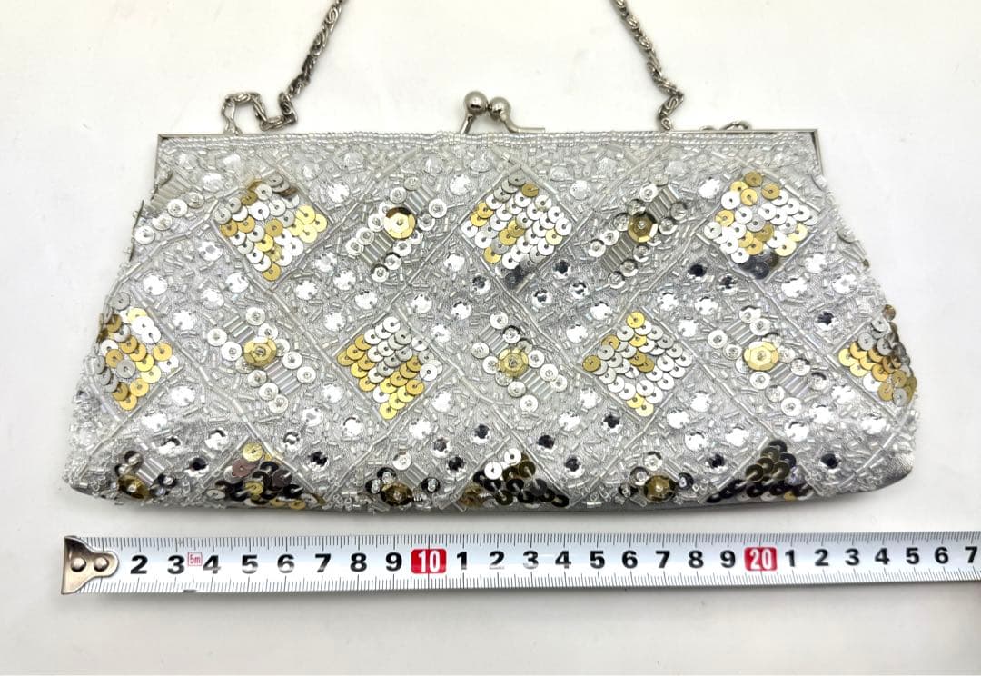 ビーズバッグ　和装　がま口　3点セット