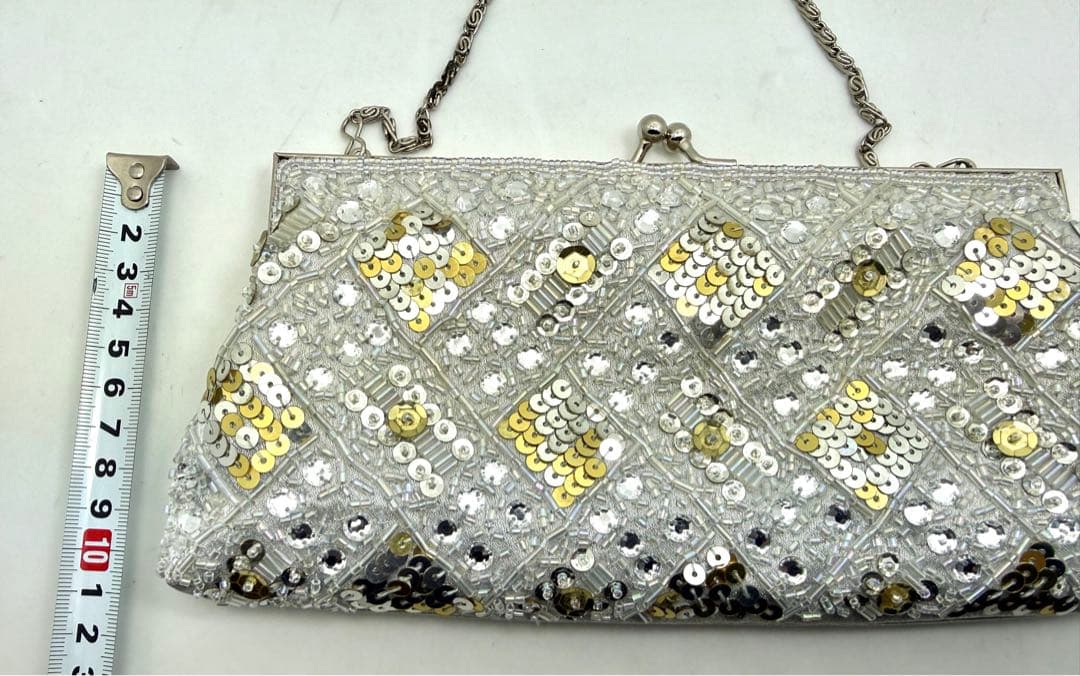 ビーズバッグ　和装　がま口　3点セット