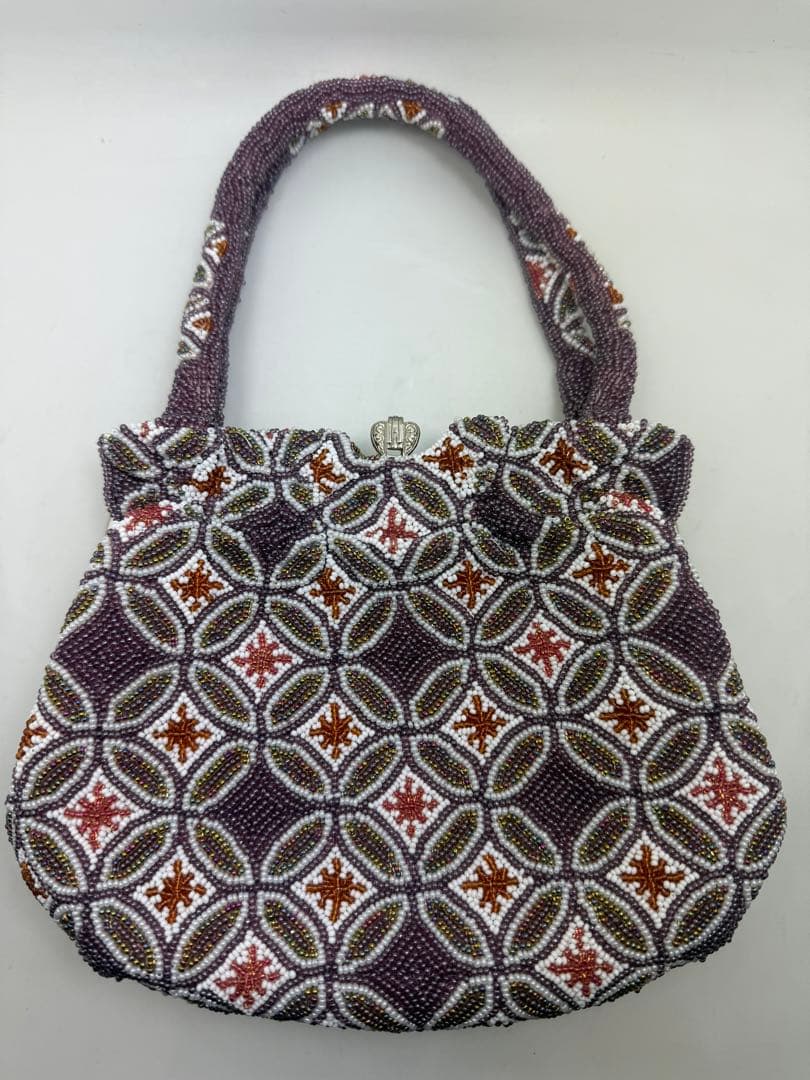 ビーズバッグ　和装　がま口　3点セット