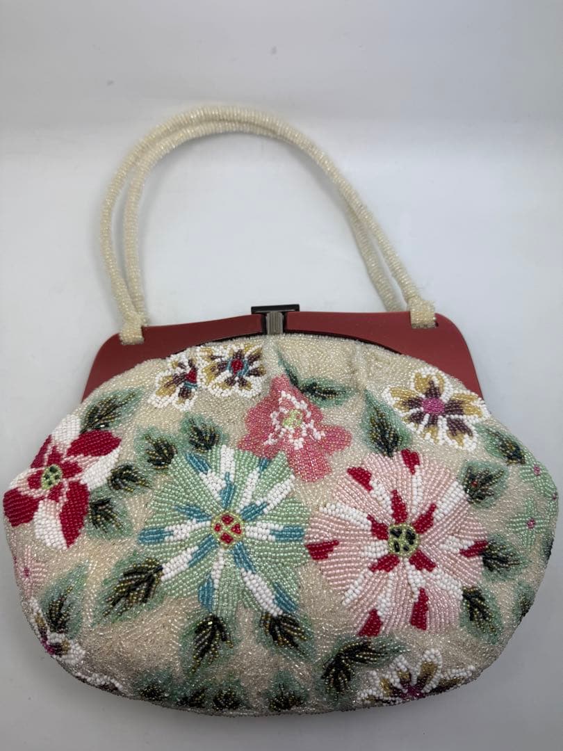 ビーズバッグ　和装　がま口　3点セット