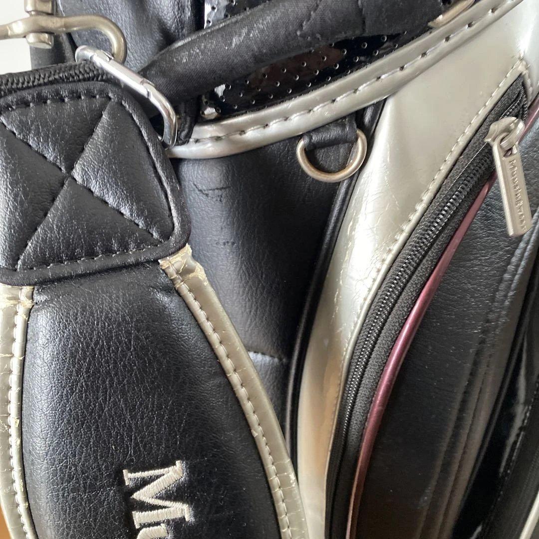 Munsingwear キャディバッグ ブラック/ホワイト キャスター付き