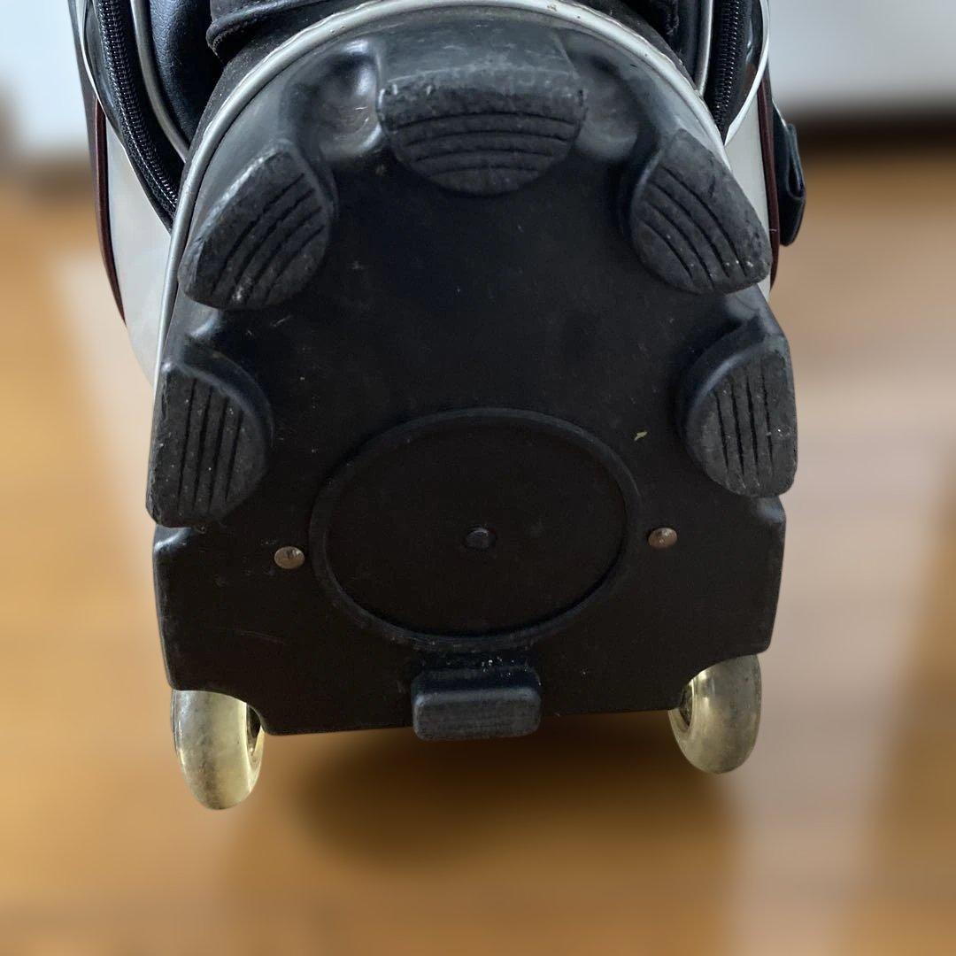 Munsingwear キャディバッグ ブラック/ホワイト キャスター付き