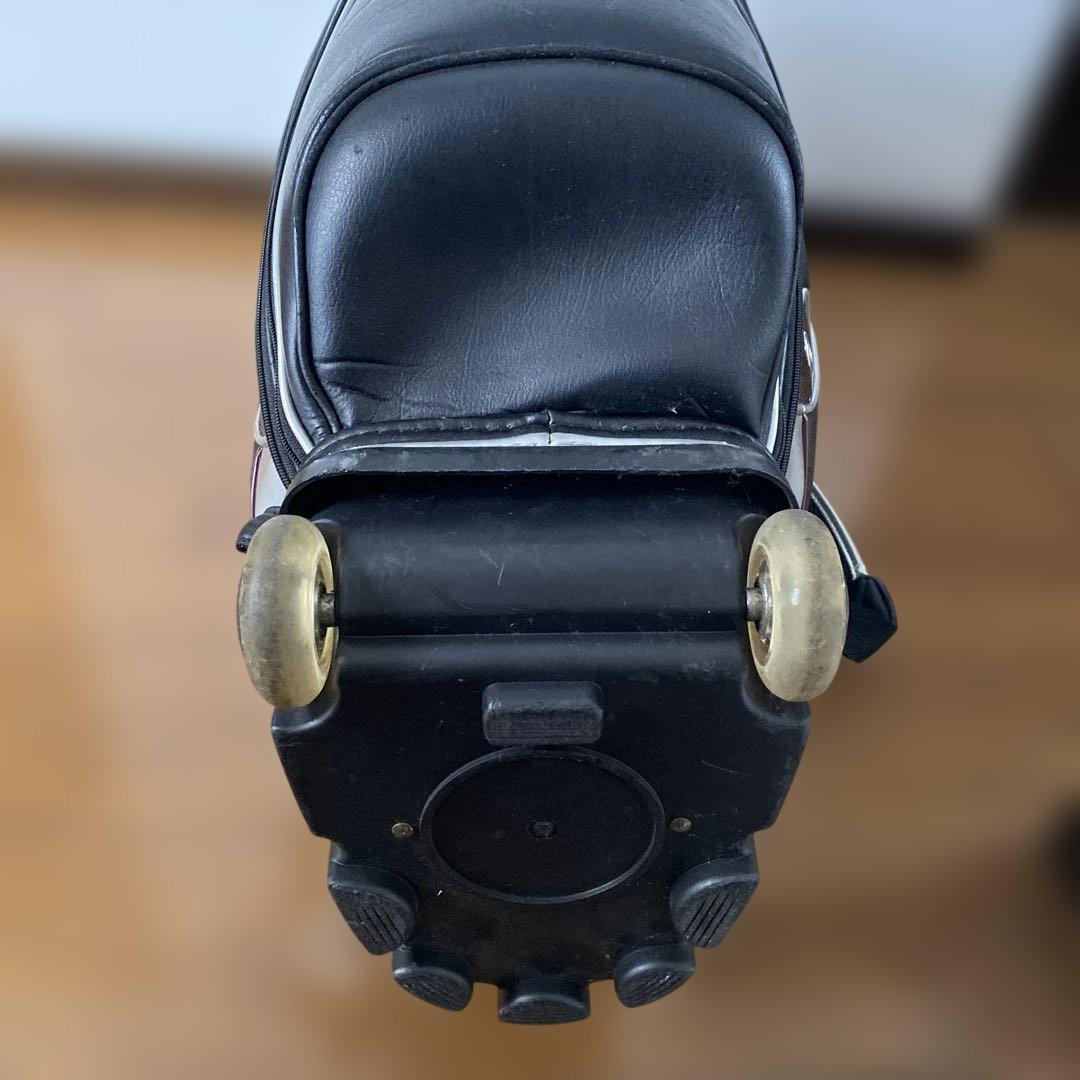 Munsingwear キャディバッグ ブラック/ホワイト キャスター付き