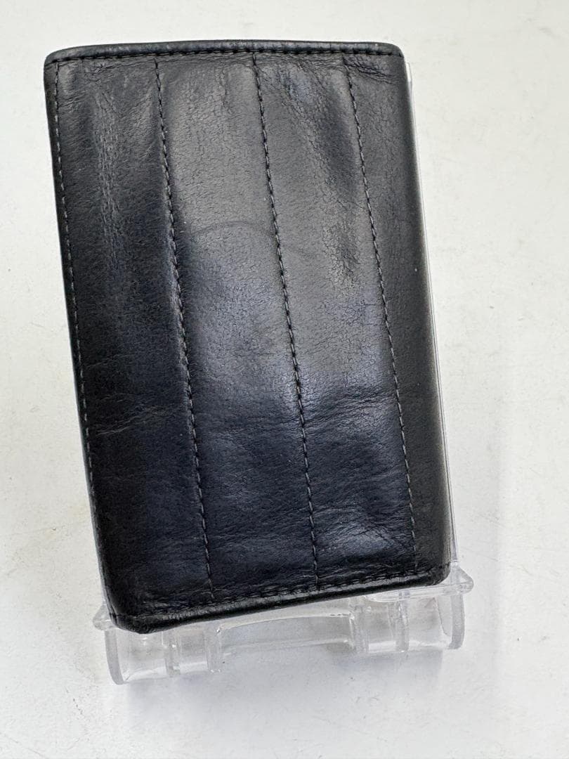 CHANEL シャネル キーケース 6連 ブラック レザー シルバー金具 美品