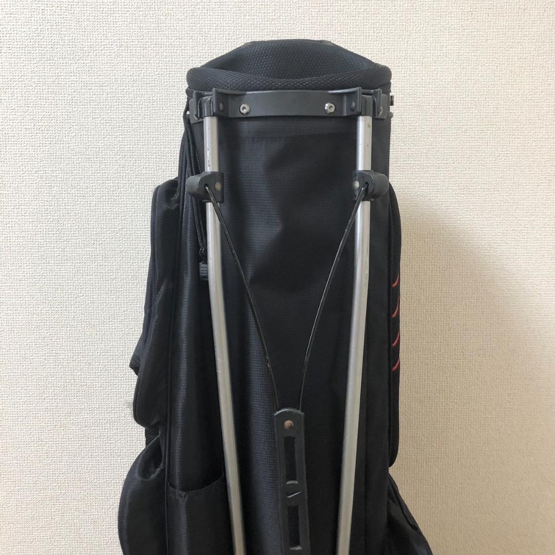 【希少】 NIKE ナイキ ゴルフ キャディバッグ 8分割 スタンド型 ブラック