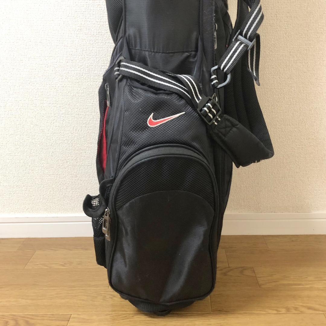 【希少】 NIKE ナイキ ゴルフ キャディバッグ 8分割 スタンド型 ブラック