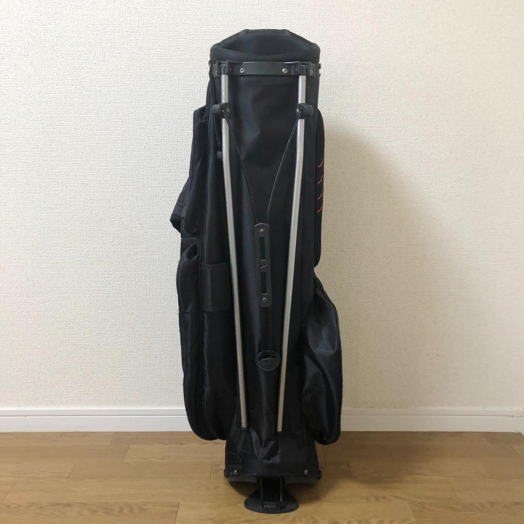 【希少】 NIKE ナイキ ゴルフ キャディバッグ 8分割 スタンド型 ブラック