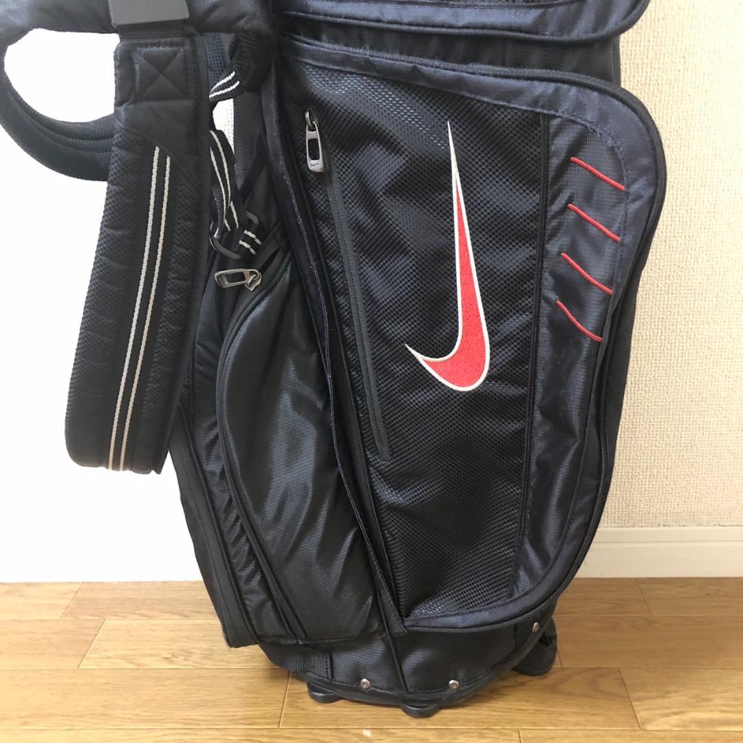 【希少】 NIKE ナイキ ゴルフ キャディバッグ 8分割 スタンド型 ブラック