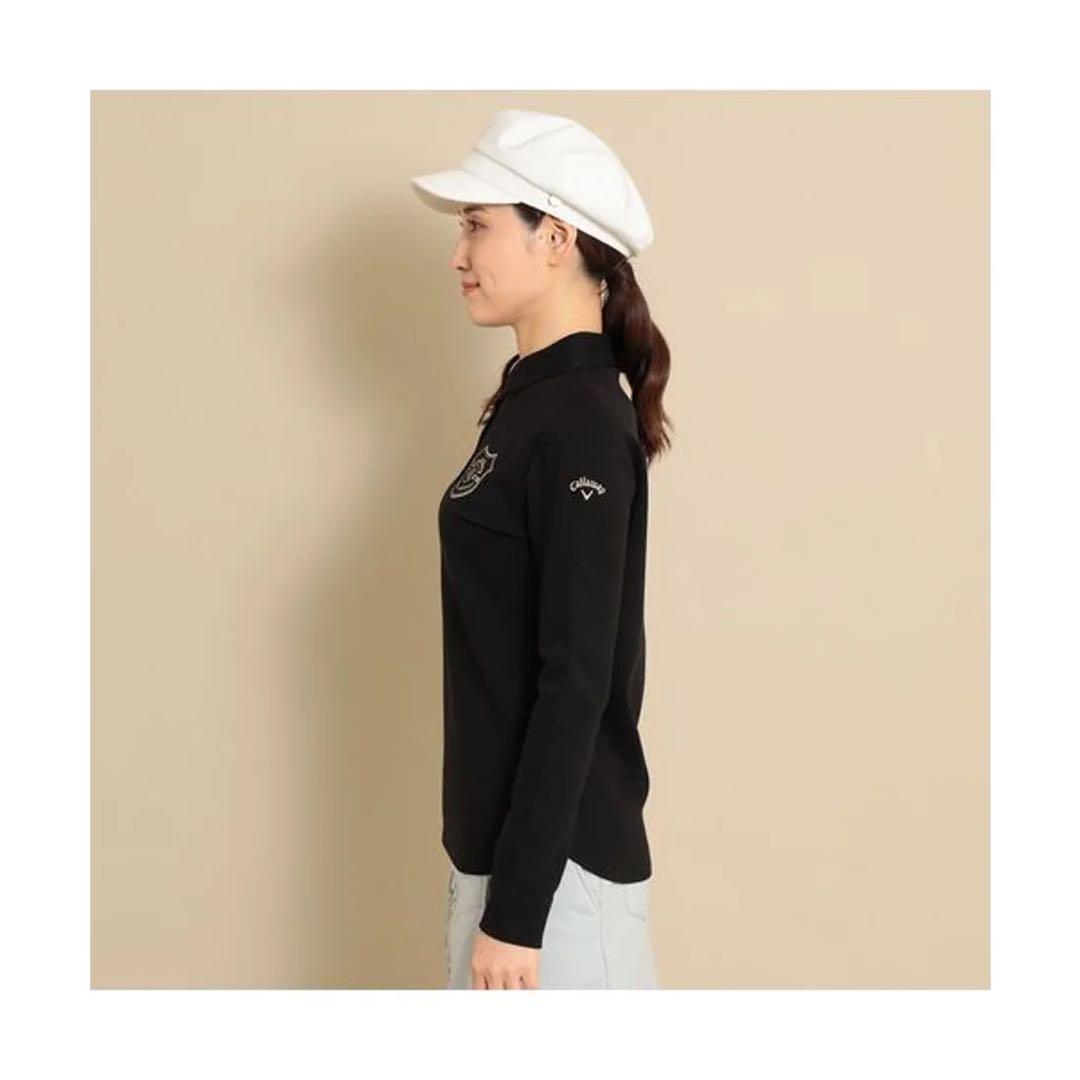 Callaway ストレッチポンチ長袖シャツ ブラック