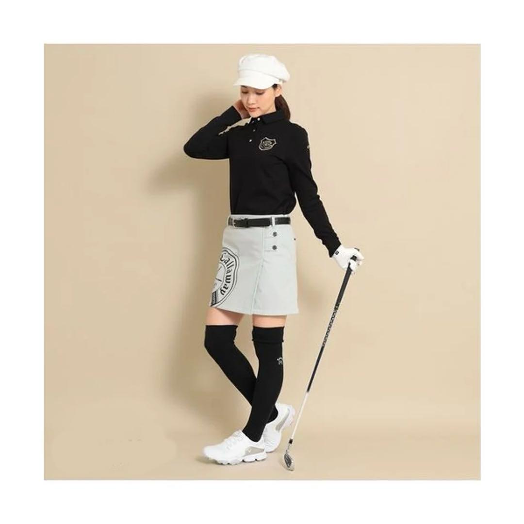 Callaway ストレッチポンチ長袖シャツ ブラック