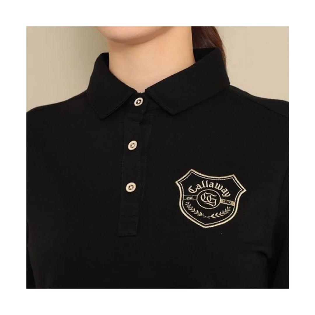 Callaway ストレッチポンチ長袖シャツ ブラック
