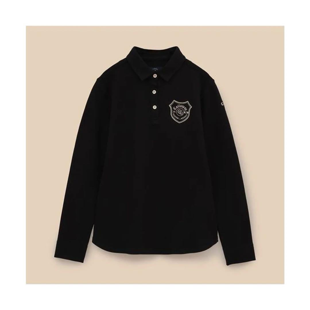 Callaway ストレッチポンチ長袖シャツ ブラック